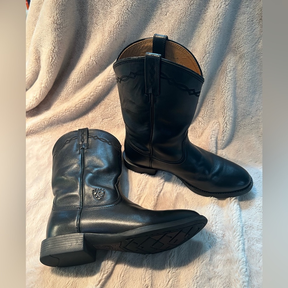 ARIAT HERITAGE ROPER WESTERN BOOT womens size 7 black